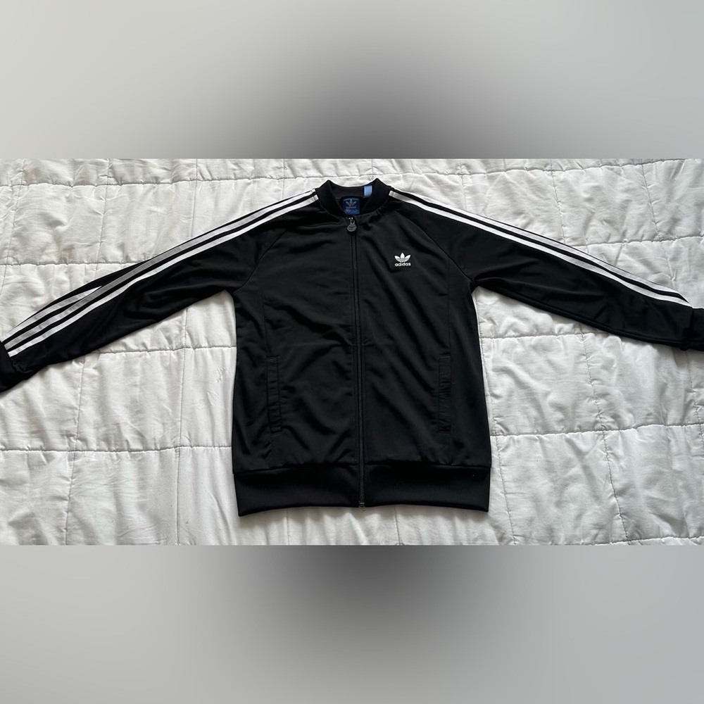 Adidas Originals Three Stripe Black and White Jacket